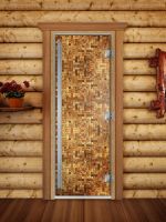 Стеклянная дверь для сауны Doorwood А054
