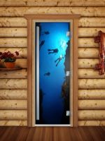 Стеклянная дверь для сауны Doorwood А069