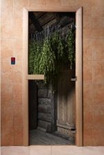 Стеклянная дверь для сауны Doorwood А002