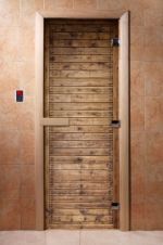 Стеклянная дверь для сауны Doorwood А020