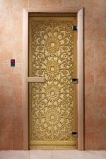 Стеклянная дверь для сауны Doorwood А021