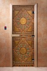 Стеклянная дверь для сауны Doorwood А022