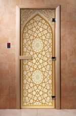 Стеклянная дверь для сауны Doorwood А026