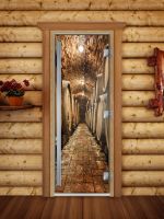 Стеклянная дверь для сауны Doorwood А034