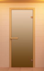 Стеклянная дверь для сауны Aldo 1900х700 сатин