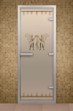Стеклянная дверь для хаммама Aldo Фараон 1900х700